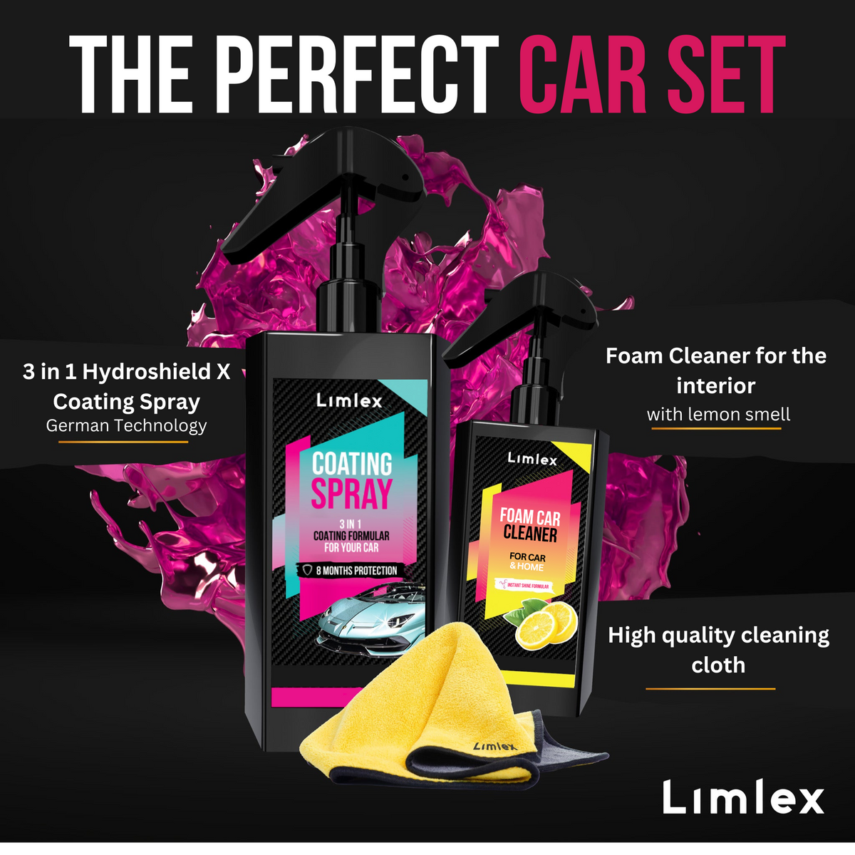 Kit de cuidado del automóvil Limlex® Platinum